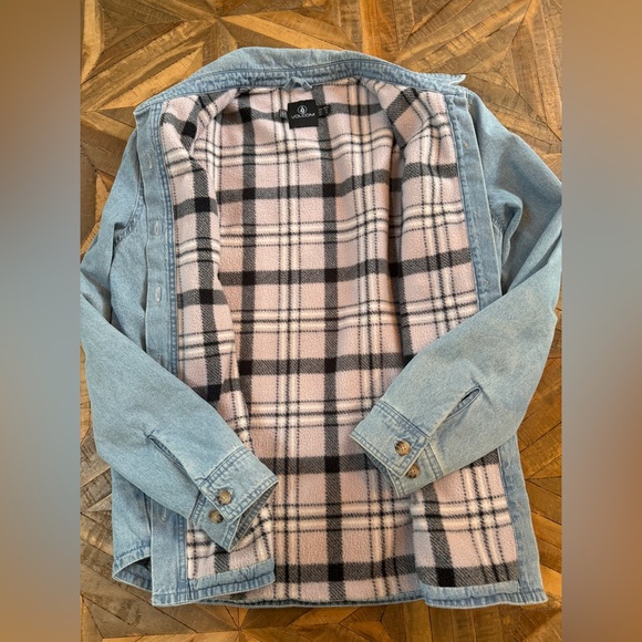 Volcom Fleece Lined Denim Shacket - Picture 5 of 5